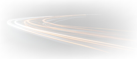 Fast Blue Neon Highway Streaks Digital Background PNG