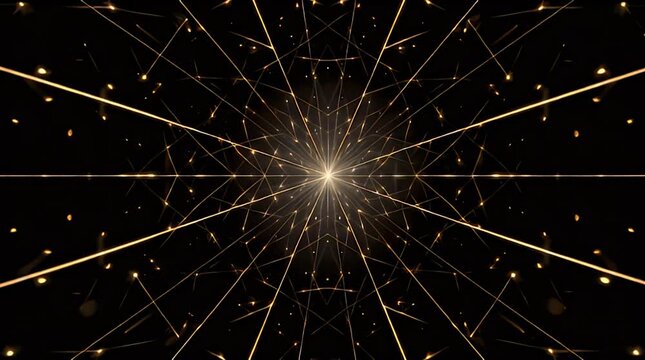 Vibrant Light Explodes Outward in Dynamic Energy