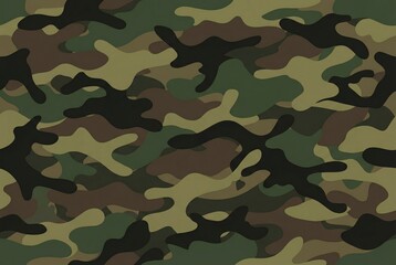 Fototapeta premium simple camouflage pattern vector in dark green, camo patterns