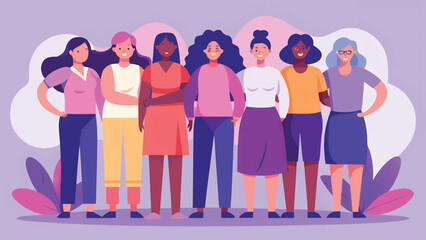 Fototapeta premium Honoring Women?s Community, Strength & Unity on International Women?s Day.eps