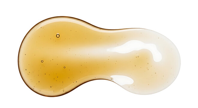 Grease stain with semi-transparent oil texture, isolated on a white background
