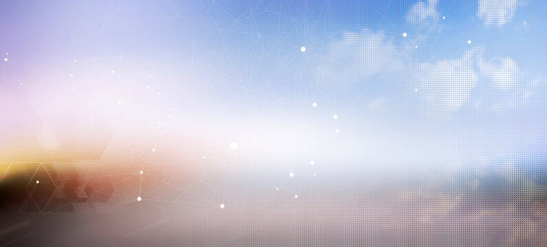 netzwerk himmel punkte technik industrie verlauf linien bewegung hintergrund wei&szlig; modulation banner farben weich filter