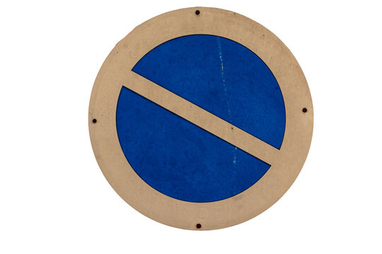 Panneau de stationnement interdit vintage, d&eacute;tour&eacute; sur fond transparent