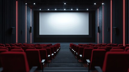 Fototapeta premium Empty movie theater