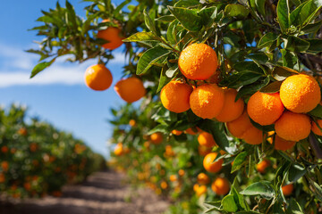 orange tree with oranges
