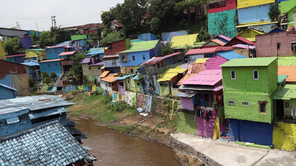 colorful houses on the river