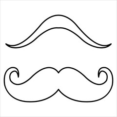 Moustache icon graphics - Vector. perfect for graphic projects