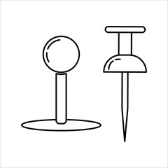 Location or map pin icon symbol. vector illustration