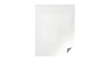 Torn white paper background with curl