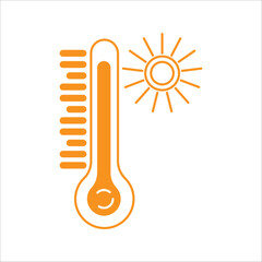 Thermometer cold icon symbol for your website design, logo, app, UI.
