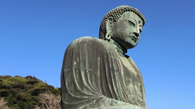 Great Buddha of Kamakura, Japan. The bronzed Great Buddha of Kamakura or Kamakura Daibutsu dates back to the 13th century and is the second tallest bronze Buddha in Japan