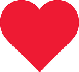 heart icon vector isolated on white background.  love and romance symbol for Valentine's Day.