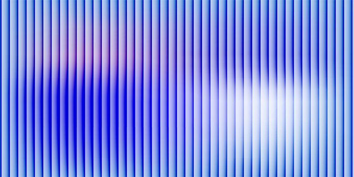 Vertical ribbed glass surface, cool cyan purple spectrum with diffuse white glow and gentle distortion, dreamy abstract wallpaper, vector illustration