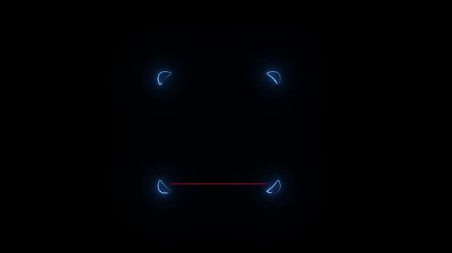 Empty Scan QR code animation. QR code scanner motion graphics. data processing and qr code Scanning. Online Retail Shop Order in Drop shipping video. Using Bar Code Reader.