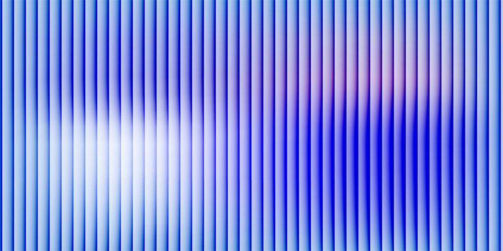 Vertical ribbed glass surface, cool cyan purple spectrum with diffuse white glow and gentle distortion, dreamy abstract wallpaper, vector illustration