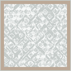 grey beige white colors square frame modern hand drawn geo plaid line plaid, ge organic animal skin mixed textures border design