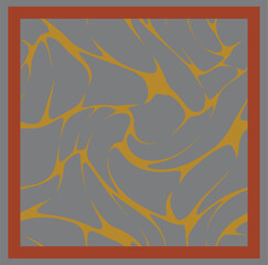 Obraz premium boho textile texture digital print pattern. rectangle frame fashionable collage patched luxury chic watercolor hand drawn animal skin leopard mixed textured natural skin texturs border background. old