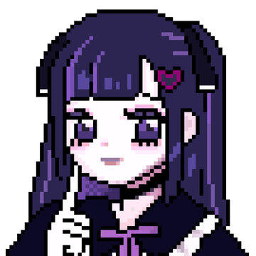 ドット絵, イラスト, 地雷系女子
