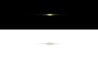 Abstract glowing light streaks on split black opaque background, cinematic lens flare effect, minimal futuristic illumination.