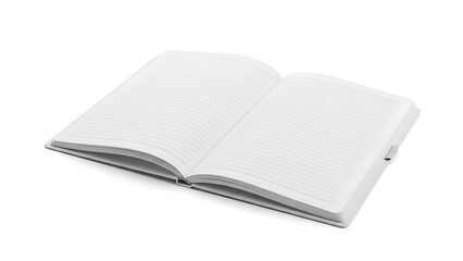 An image of a book with blank pages