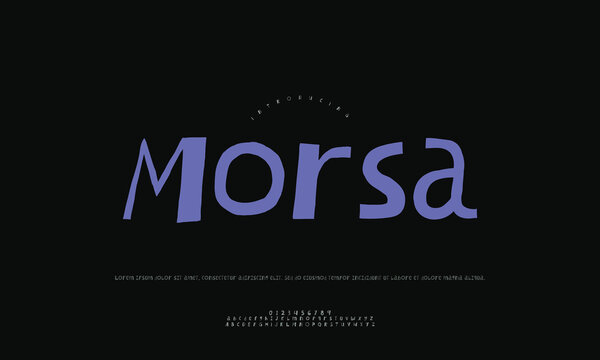 Robust Morsa Industrial Sans-Serif Font Vector Graphic for Strong Branding, Architectural Design Projects, and Engineering Firms