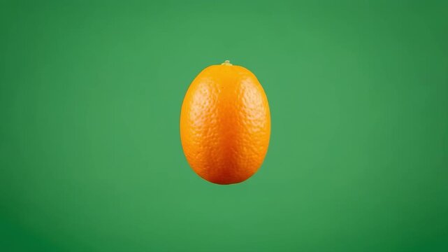 Kumquat Oasis Citrus Jewel on Verdant Backdrop.