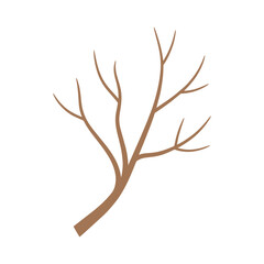 Wyschnięta sucha gałąź ilustracja