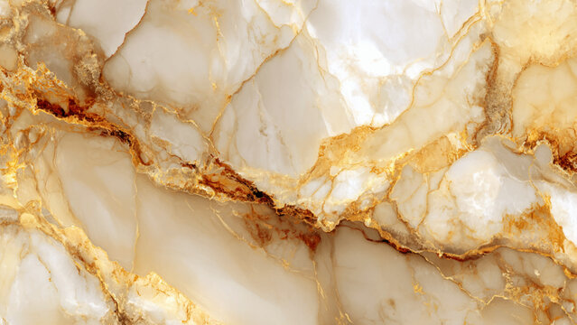 Marble texture with gold and brown veins pattern