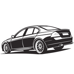 Naklejka premium Silhouette icons of diverse transportation vehicles: cars, bikes, and more