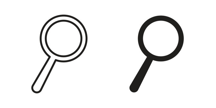 Loupe icon and symbol. Vector illustration.eps