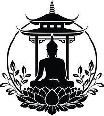 Vesak Buddha Purnima vector