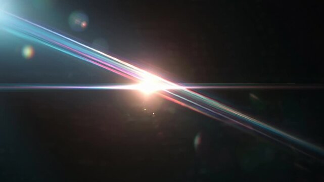 Bright Light Beam in Dark Space.