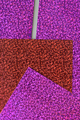 glitter cards in pink and red with a touch of grunge