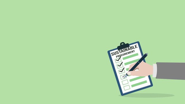 Sustainable procurement concept. ESG concept