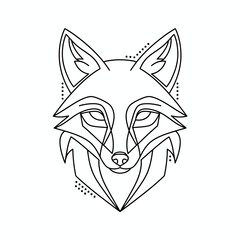 Obraz premium wolf head tattoo