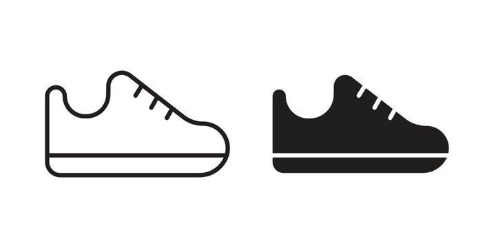 Shoes icon and symbol. Vector illustration.eps