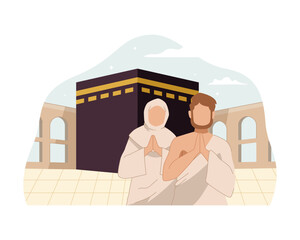 5_Couple Praying at Kaaba