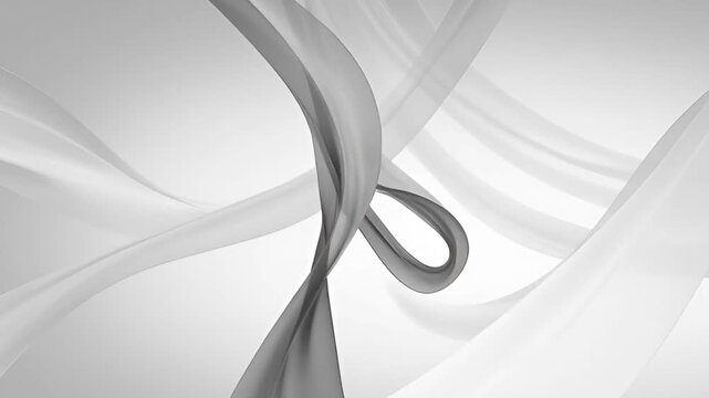 Abstract Fluid Motion in Gray Tones.