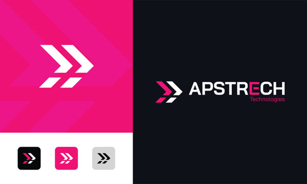 Modern Technology Arrow Logo for Startup and Digital Business