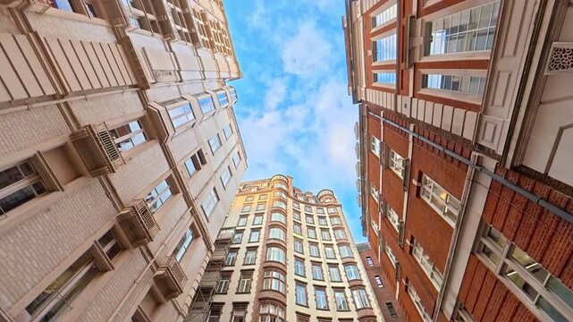 Unique and Ultra Wide Panoramic Style Time Lapse Footage of London Central City of England During Urban Car Drive Through Streets on Sunny Day of 20th January, 2026