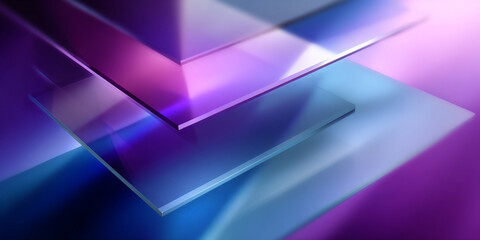 Obraz premium futuristic holographic data interface on dark purple background, floating data hologram screens in purple cyberspace, abstract holographic technology dashboard with glowing data