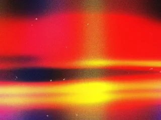 Selbstklebende Fototapeten Rot Abstract sunset scene with vibrant red, orange, yellow, and purple hues blending seamlessly  © Dynamo Art