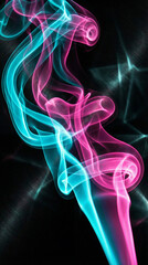 Fototapeta premium Blue and pink smoke abstract background