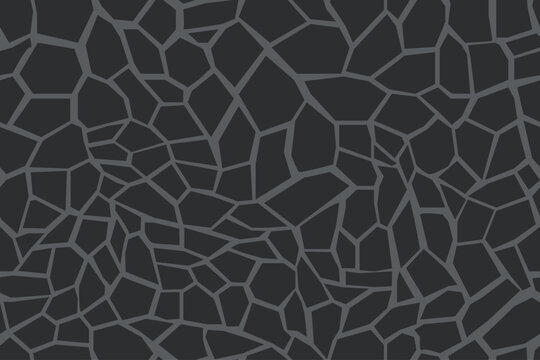 Natural black sandstone background. Garden outdoors or house interior design seamless pattern. Vector.
