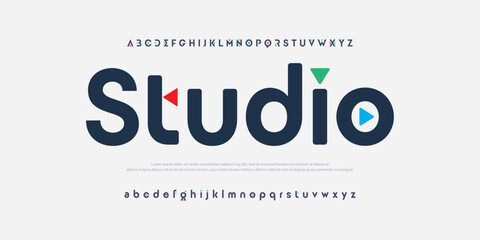 Creative alphabet multi-colored font, for your logo design, bright colorful letters A, B, C, D, E, F, G, H, I, J, K, L, M, N, O, P, Q, R, S, T, U, V, W, X, Y, Z, vector illustration 10EPS.
