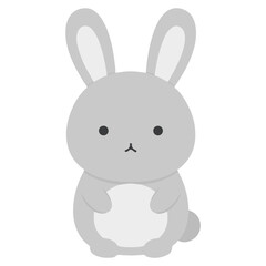 Obraz premium Cute Bunny Rabbit Vector Illustration Isolated. Jumping Bunny Rabbit Vector Dynamic Animal Illustration. Bunny Logo Cute Rabbit Mascot Design , Animal Symbol Adorable Bunny Cartoon Vector 