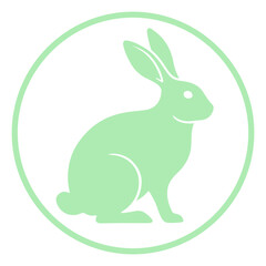 Obraz premium Cute Bunny Rabbit Vector Illustration Isolated. Jumping Bunny Rabbit Vector Dynamic Animal Illustration. Bunny Logo Cute Rabbit Mascot Design , Animal Symbol Adorable Bunny Cartoon Vector 