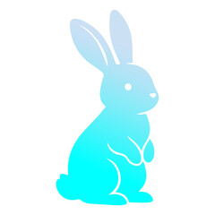 Obraz premium Cute Bunny Rabbit Vector Illustration Isolated. Jumping Bunny Rabbit Vector Dynamic Animal Illustration. Bunny Logo Cute Rabbit Mascot Design , Animal Symbol Adorable Bunny Cartoon Vector 