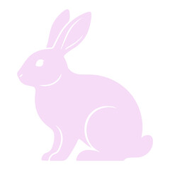 Obraz premium Cute Bunny Rabbit Vector Illustration Isolated. Jumping Bunny Rabbit Vector Dynamic Animal Illustration. Bunny Logo Cute Rabbit Mascot Design , Animal Symbol Adorable Bunny Cartoon Vector 