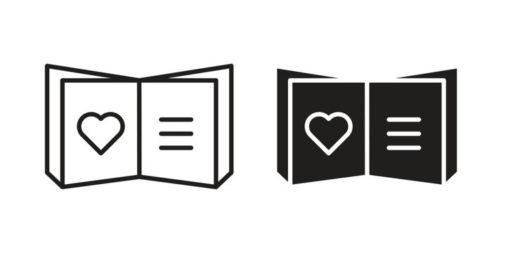 Guests book icon vector on trendy design. Outline vector stock illustration.